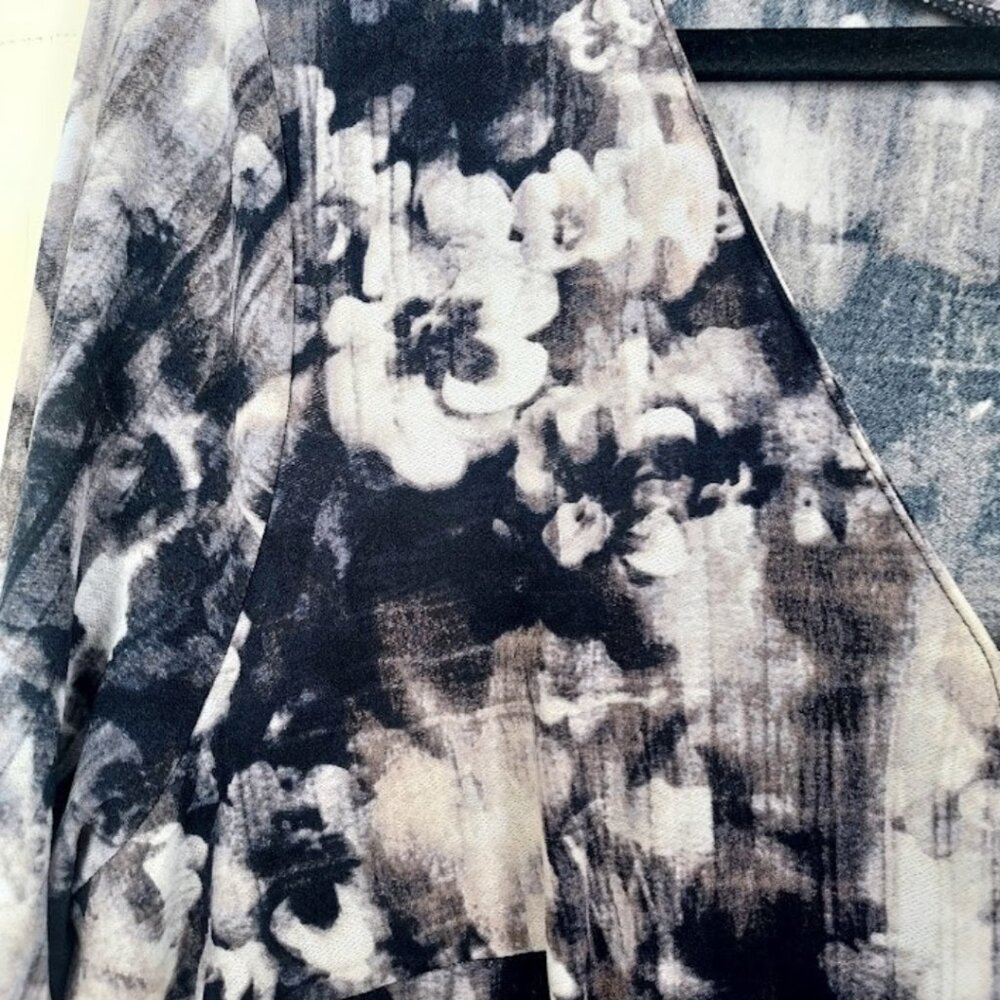 Woman's Black Multi Knit Dress Simply Vera  XL NWT